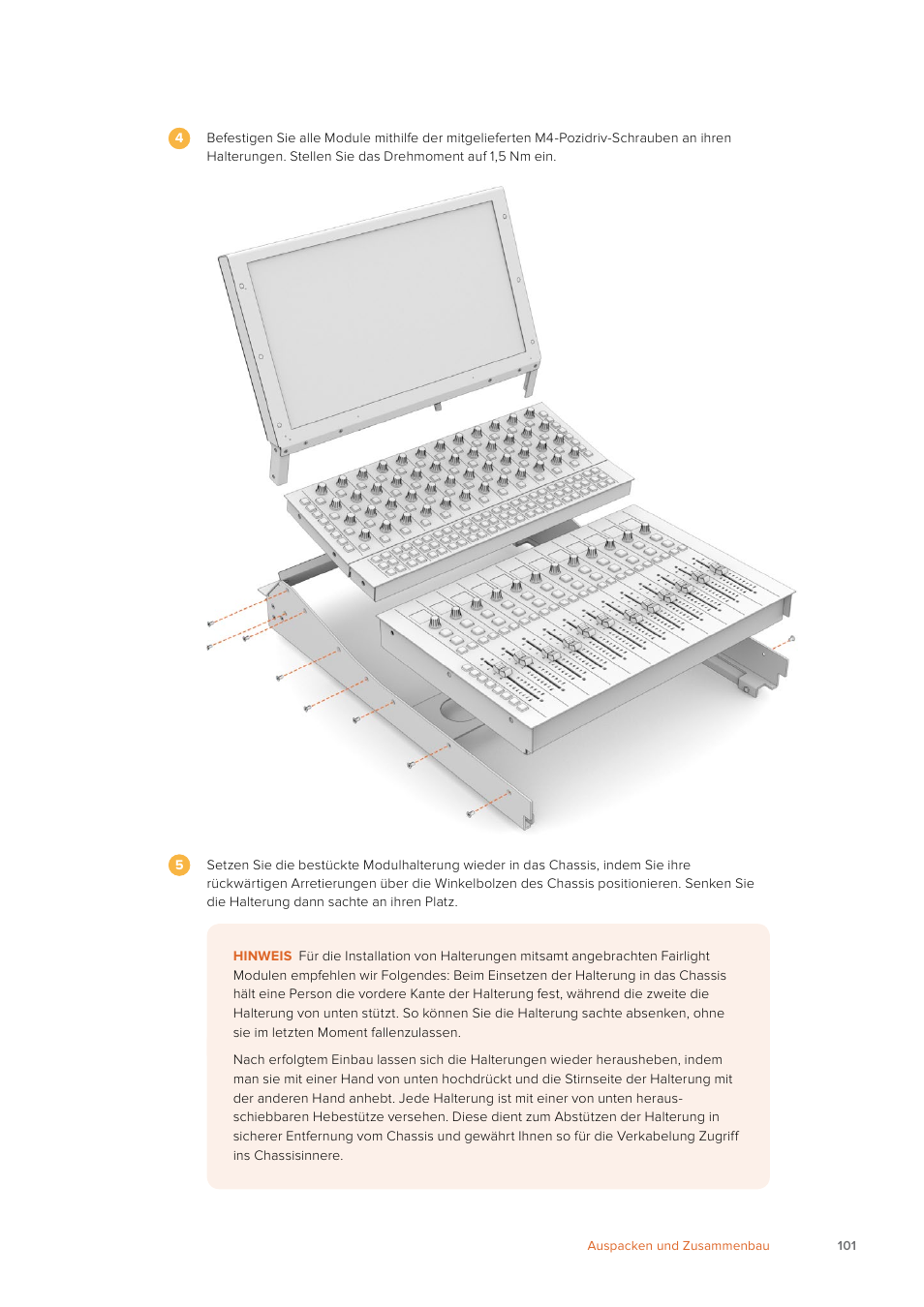Blackmagic Design Fairlight Console Channel Fader Modular Control Surface User Manual | Page 101 / 320