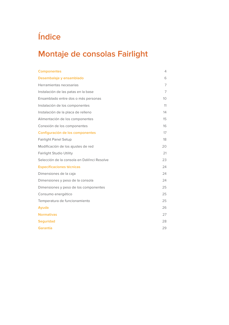 Índice montaje de consolas fairlight | Blackmagic Design Fairlight Console Channel Fader Modular Control Surface User Manual | Page 120 / 320