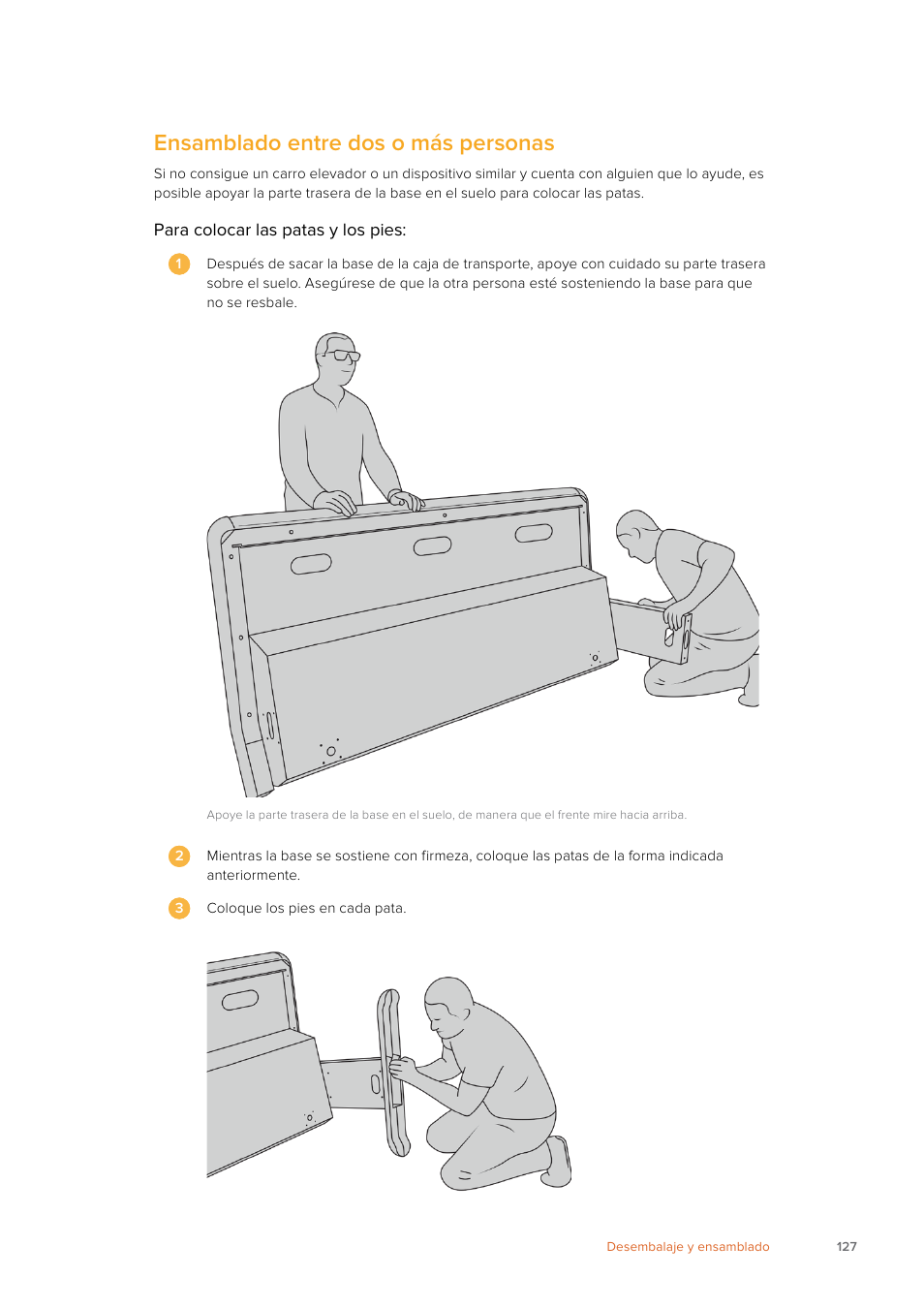 Ensamblado entre dos o más personas | Blackmagic Design Fairlight Console Channel Fader Modular Control Surface User Manual | Page 127 / 320