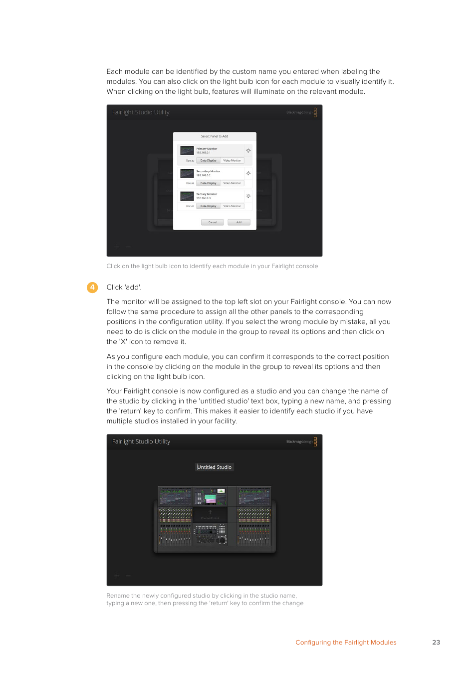 Blackmagic Design Fairlight Console Channel Fader Modular Control Surface User Manual | Page 23 / 320