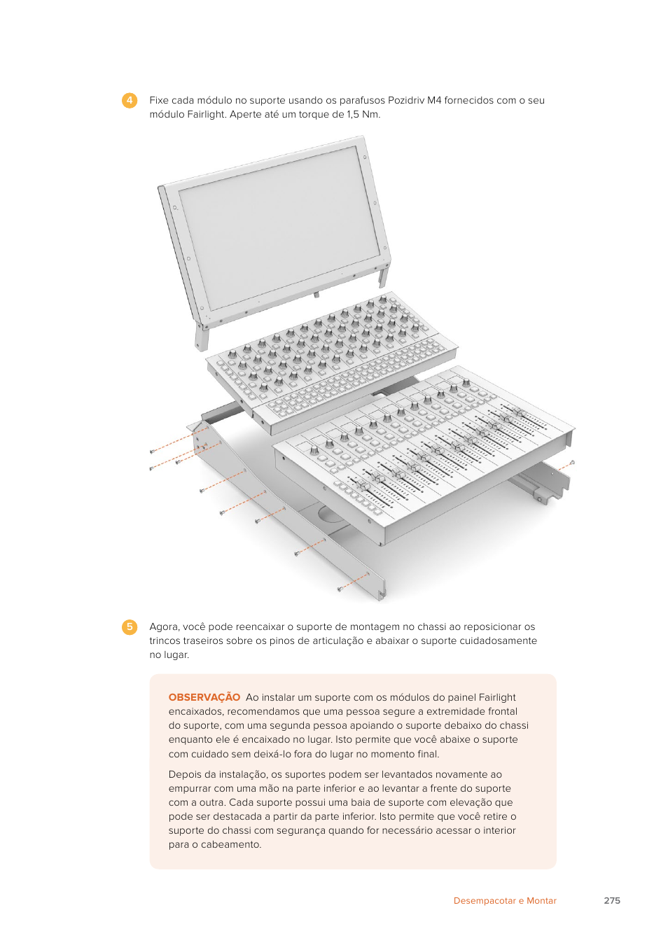 Blackmagic Design Fairlight Console Channel Fader Modular Control Surface User Manual | Page 275 / 320