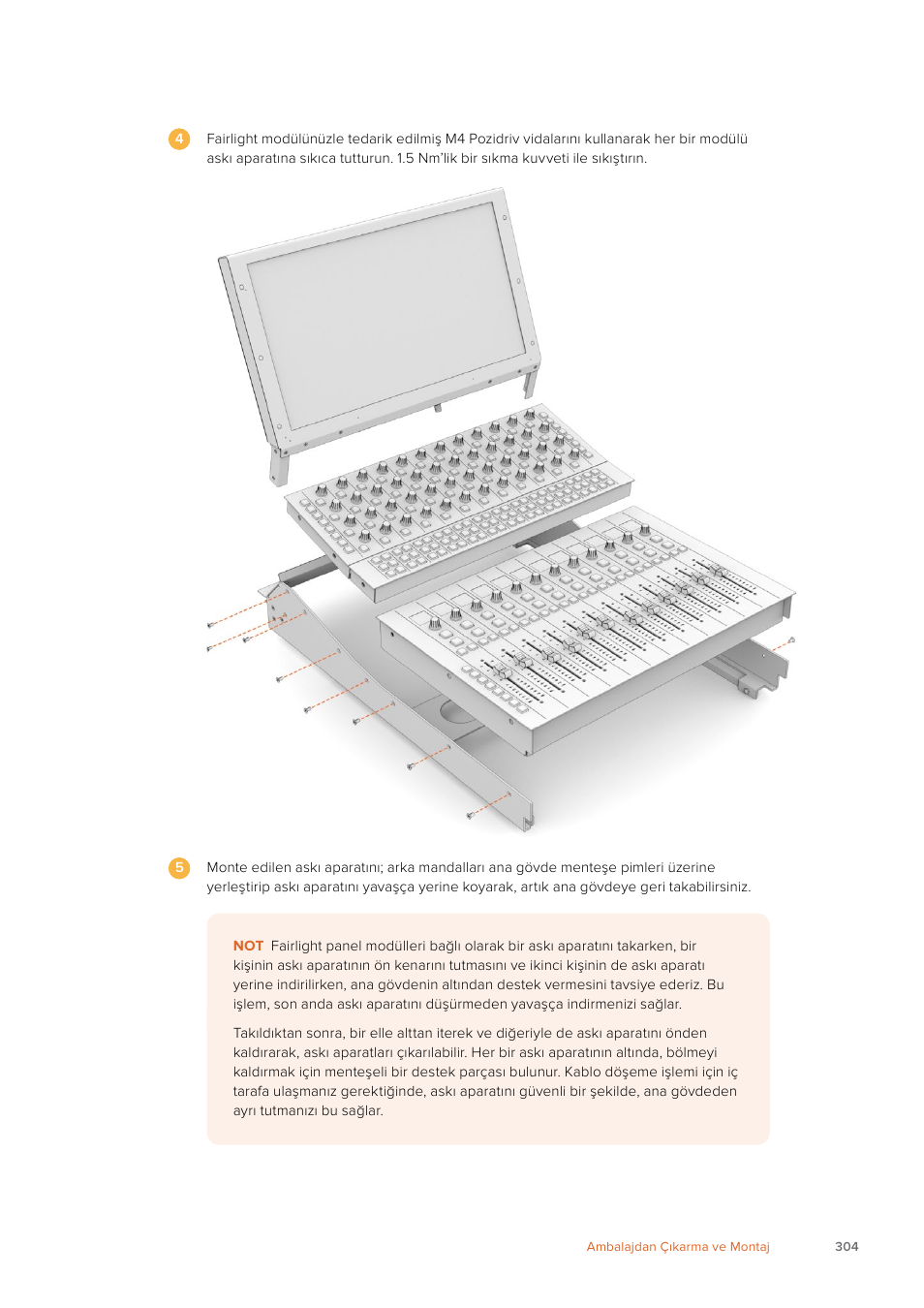 Blackmagic Design Fairlight Console Channel Fader Modular Control Surface User Manual | Page 304 / 320