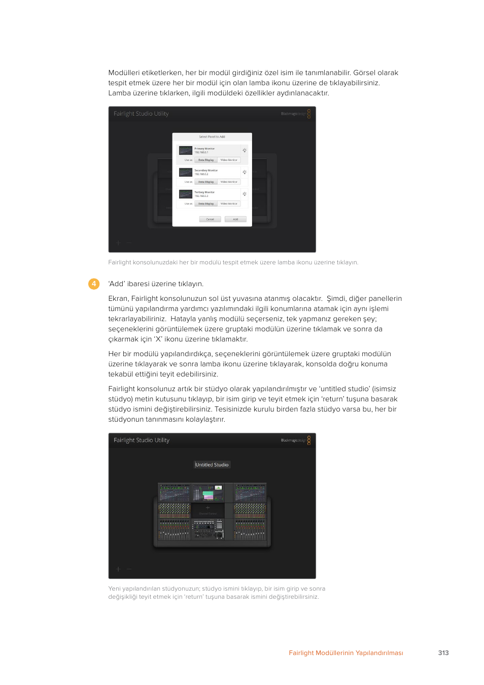 Blackmagic Design Fairlight Console Channel Fader Modular Control Surface User Manual | Page 313 / 320