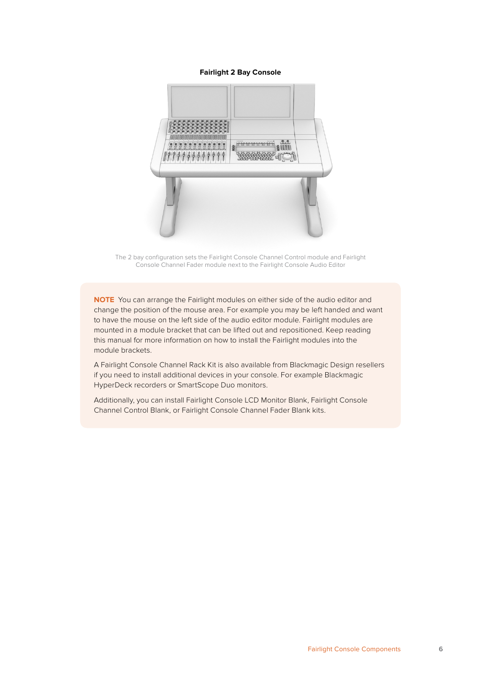 Blackmagic Design Fairlight Console Channel Fader Modular Control Surface User Manual | Page 6 / 320