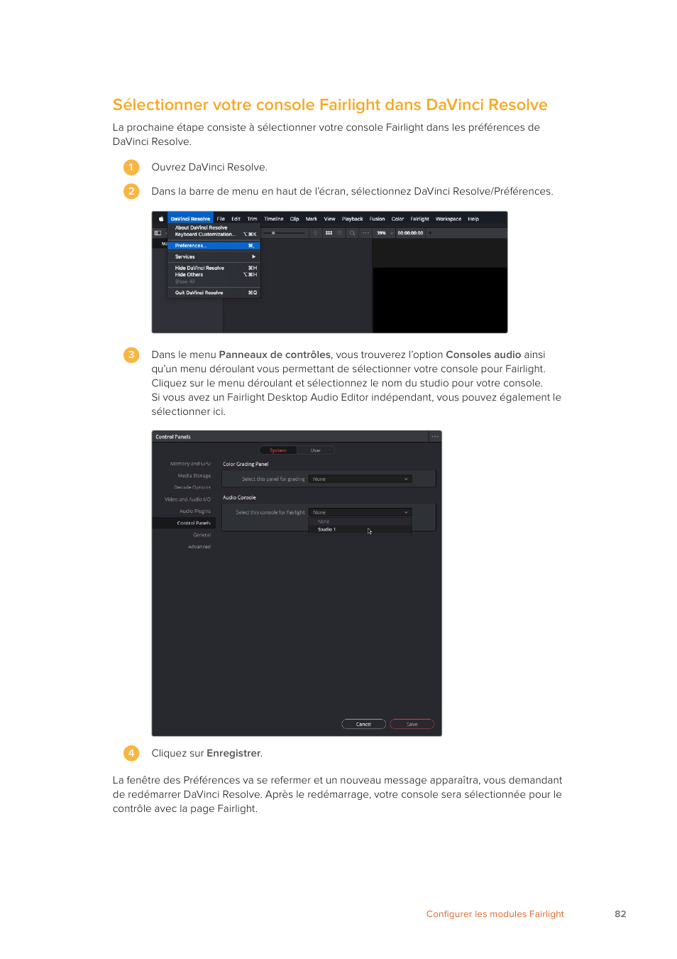 Blackmagic Design Fairlight Console Channel Fader Modular Control Surface User Manual | Page 82 / 320