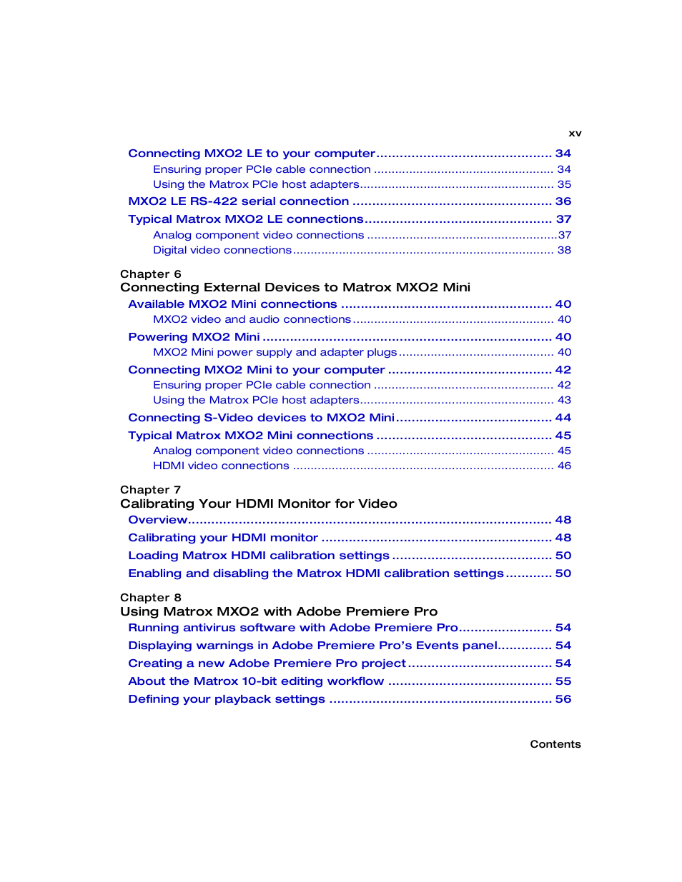 Matrox MXO2 PCIe Host Adapter User Manual | Page 17 / 388