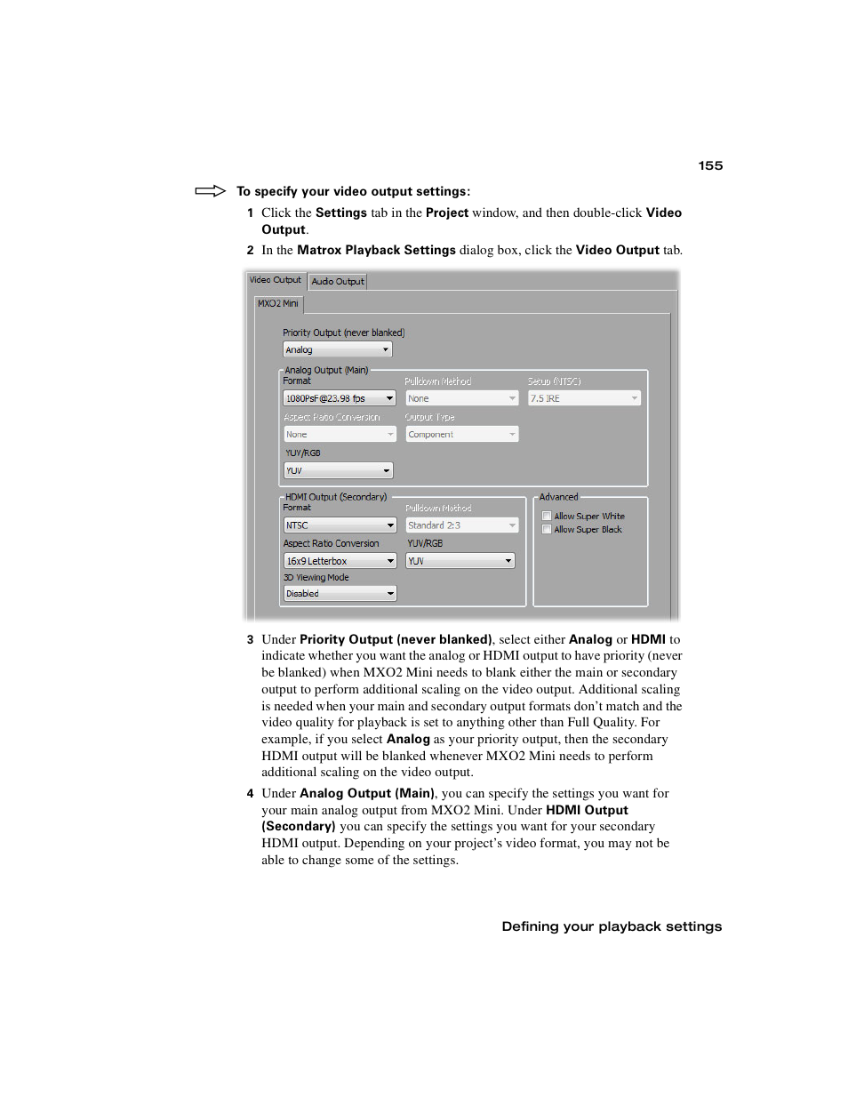 Matrox MXO2 PCIe Host Adapter User Manual | Page 179 / 388