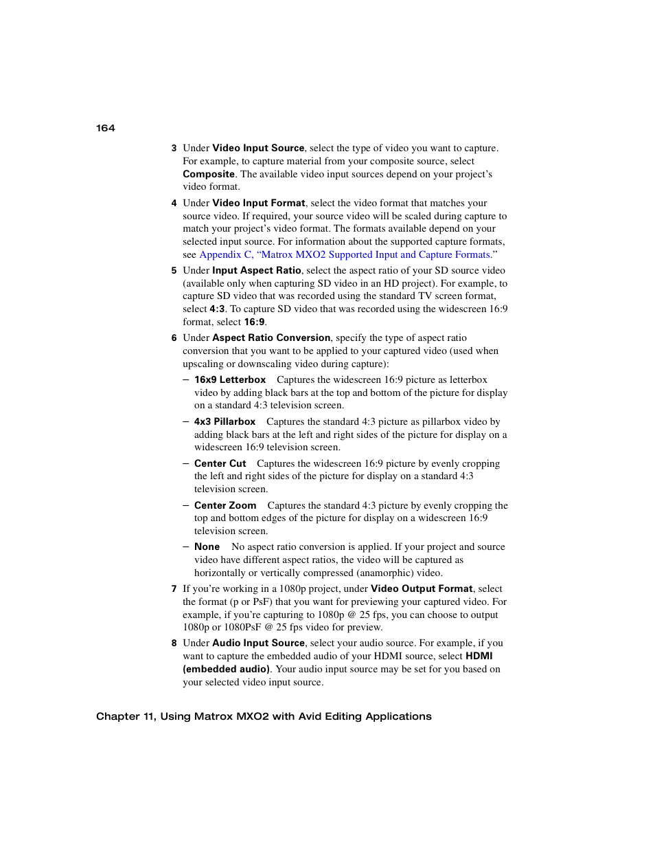 Matrox MXO2 PCIe Host Adapter User Manual | Page 188 / 388