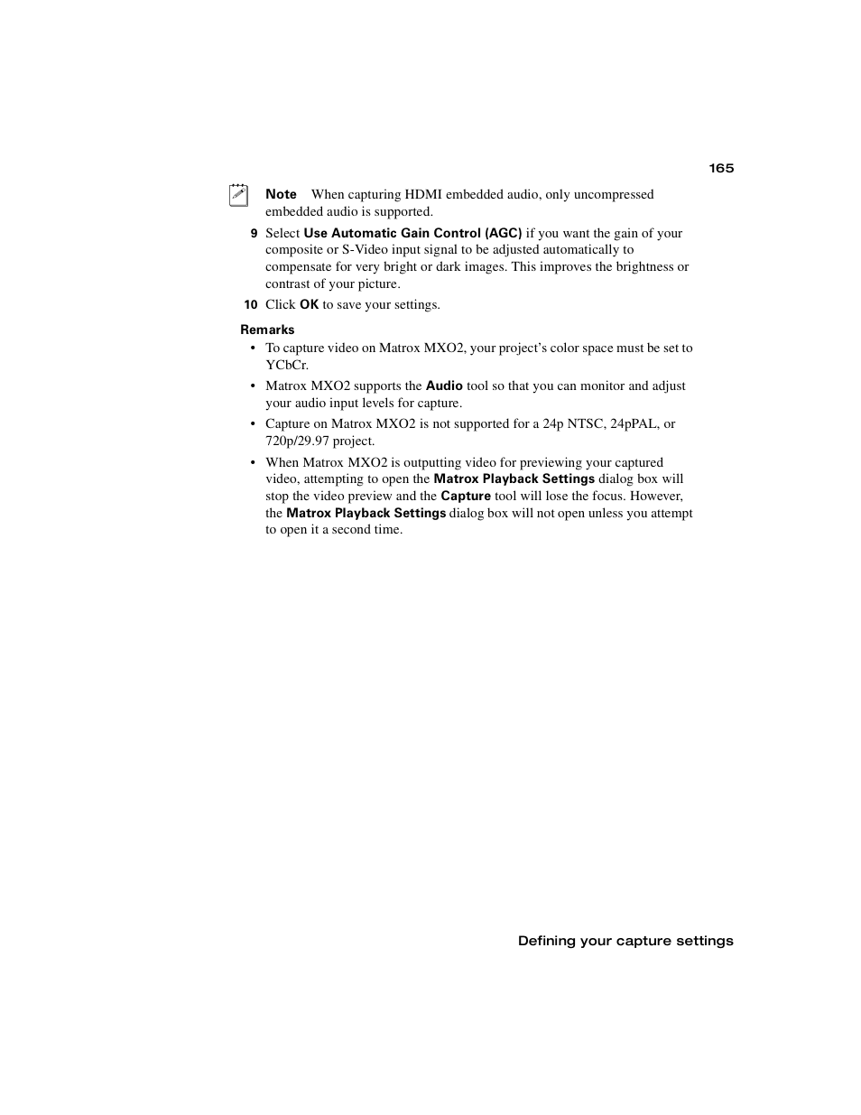 Matrox MXO2 PCIe Host Adapter User Manual | Page 189 / 388