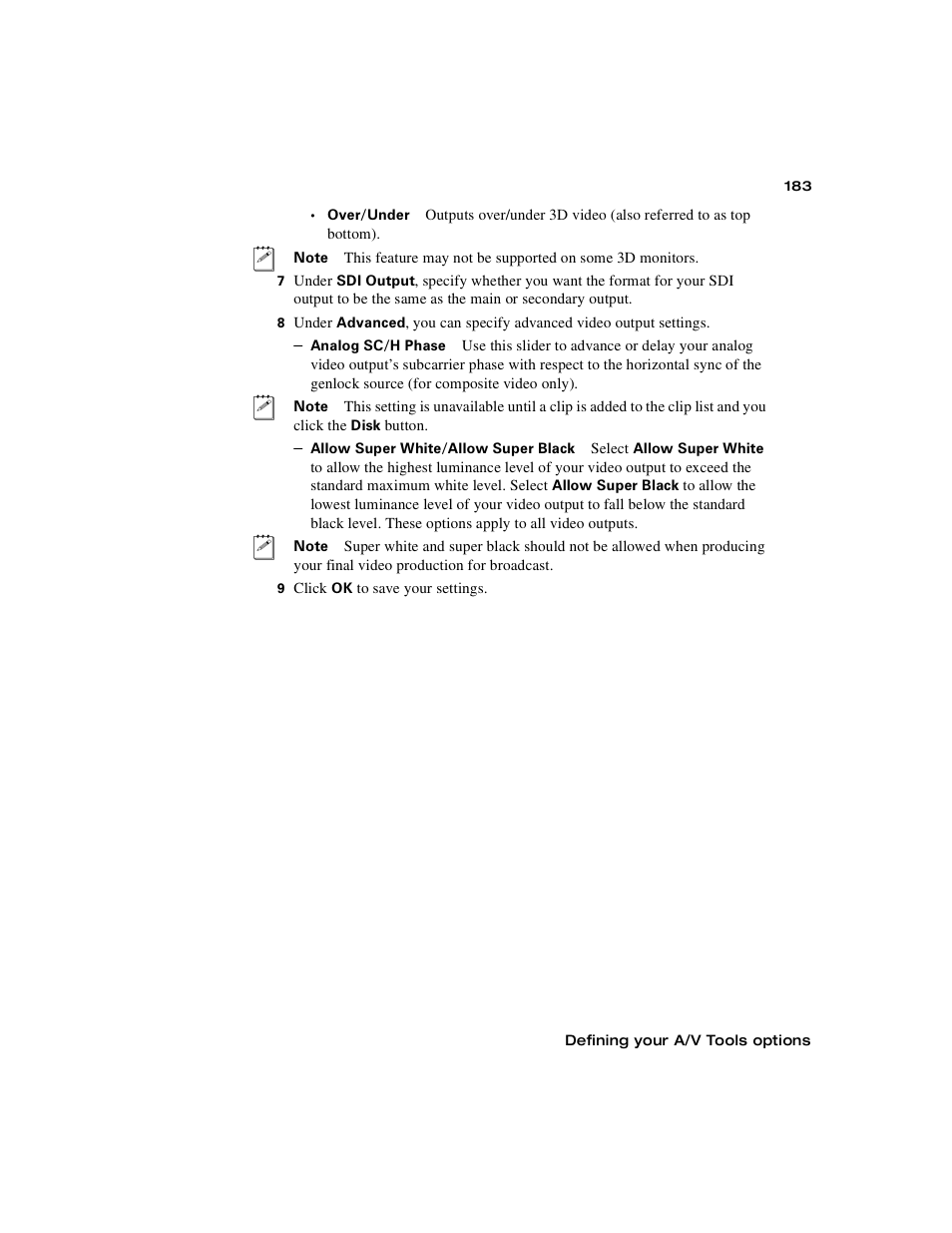 Matrox MXO2 PCIe Host Adapter User Manual | Page 207 / 388