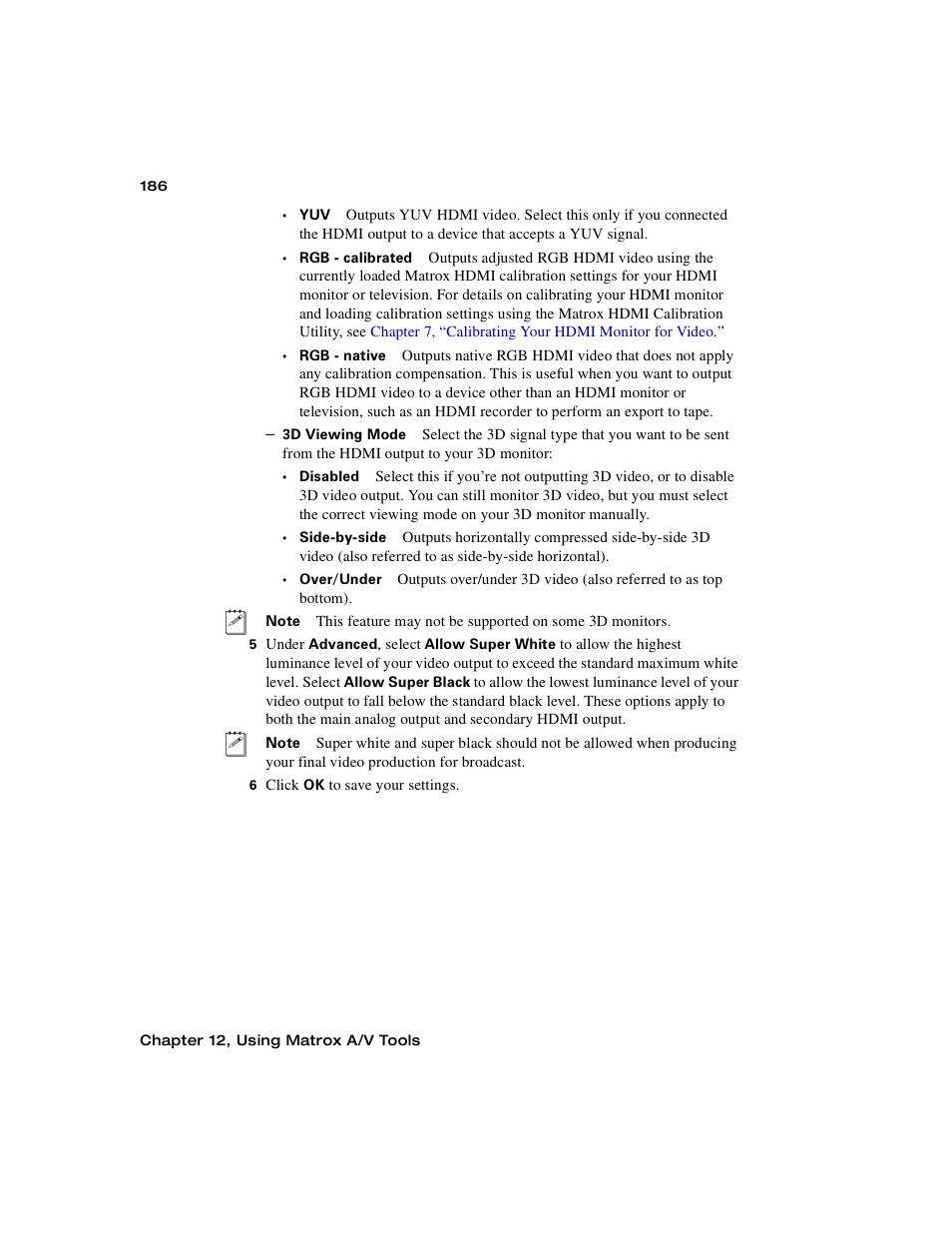 Matrox MXO2 PCIe Host Adapter User Manual | Page 210 / 388