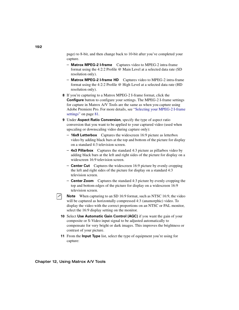 Matrox MXO2 PCIe Host Adapter User Manual | Page 216 / 388