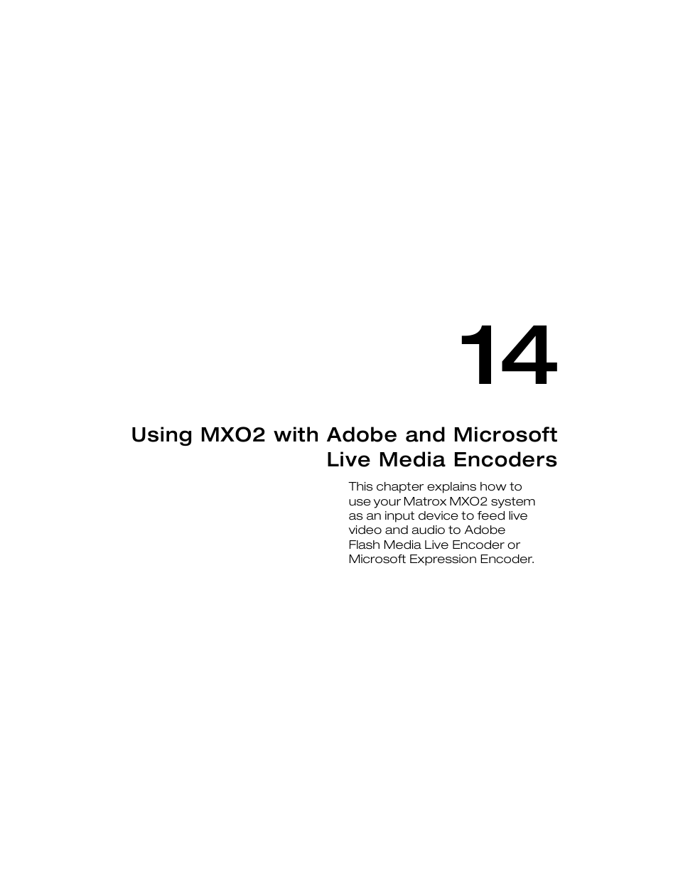 Chapter 14 | Matrox MXO2 PCIe Host Adapter User Manual | Page 233 / 388