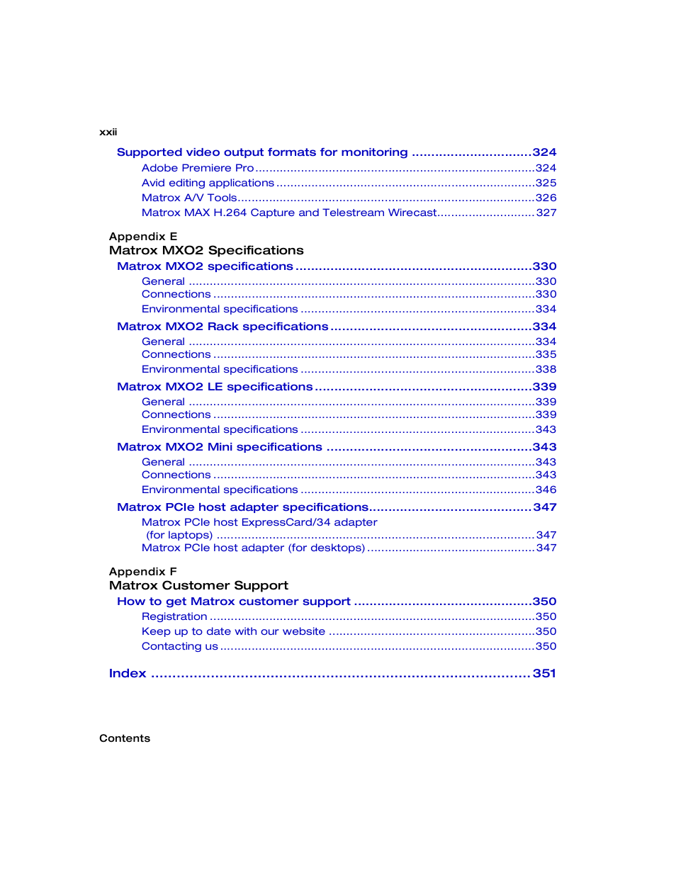 Matrox MXO2 PCIe Host Adapter User Manual | Page 24 / 388