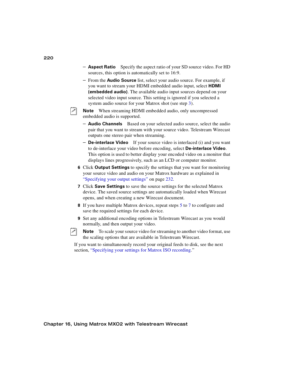 Matrox MXO2 PCIe Host Adapter User Manual | Page 244 / 388