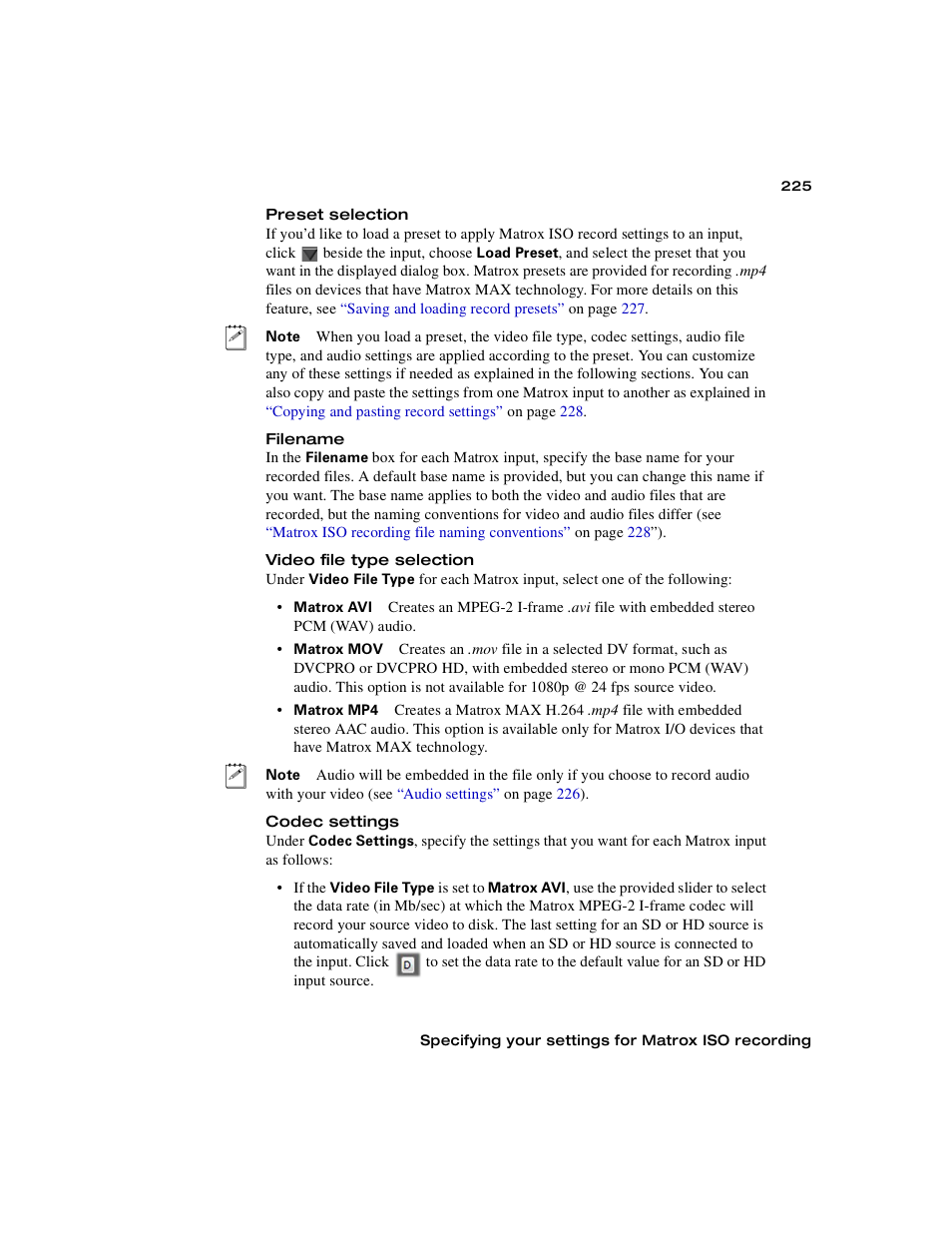 Matrox MXO2 PCIe Host Adapter User Manual | Page 249 / 388