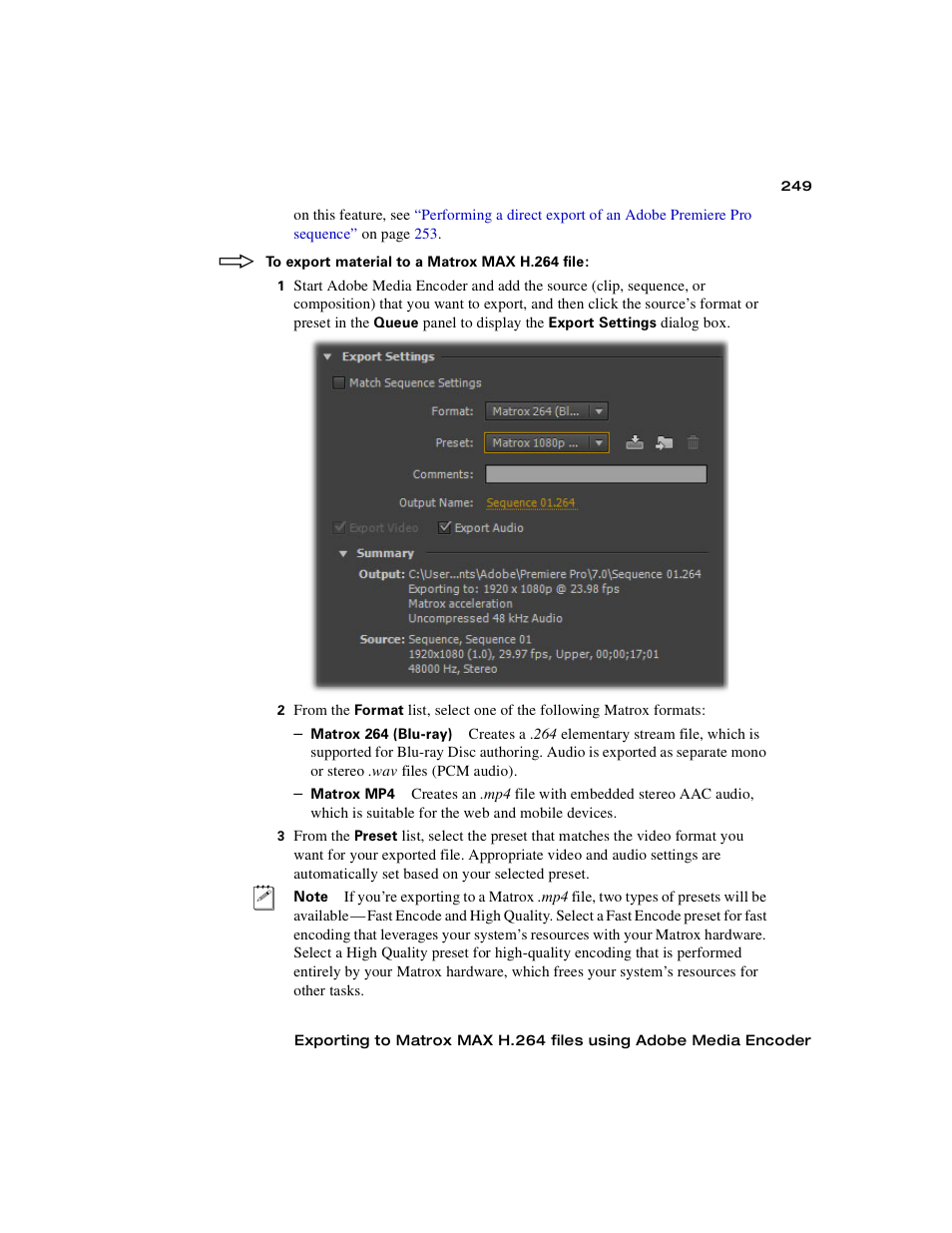 Matrox MXO2 PCIe Host Adapter User Manual | Page 273 / 388