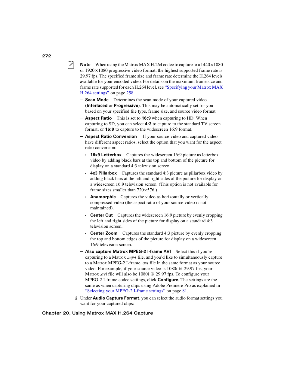 Matrox MXO2 PCIe Host Adapter User Manual | Page 296 / 388