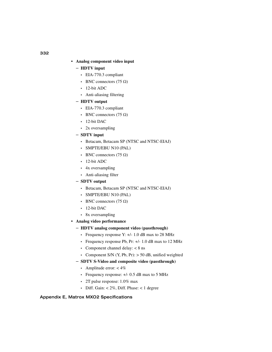 Matrox MXO2 PCIe Host Adapter User Manual | Page 356 / 388