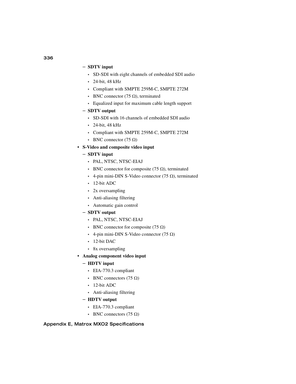 Matrox MXO2 PCIe Host Adapter User Manual | Page 360 / 388