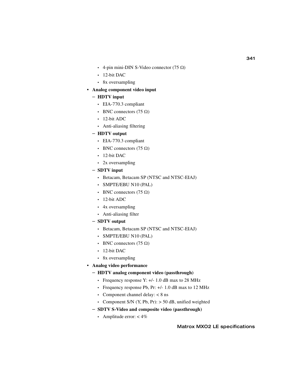 Matrox MXO2 PCIe Host Adapter User Manual | Page 365 / 388