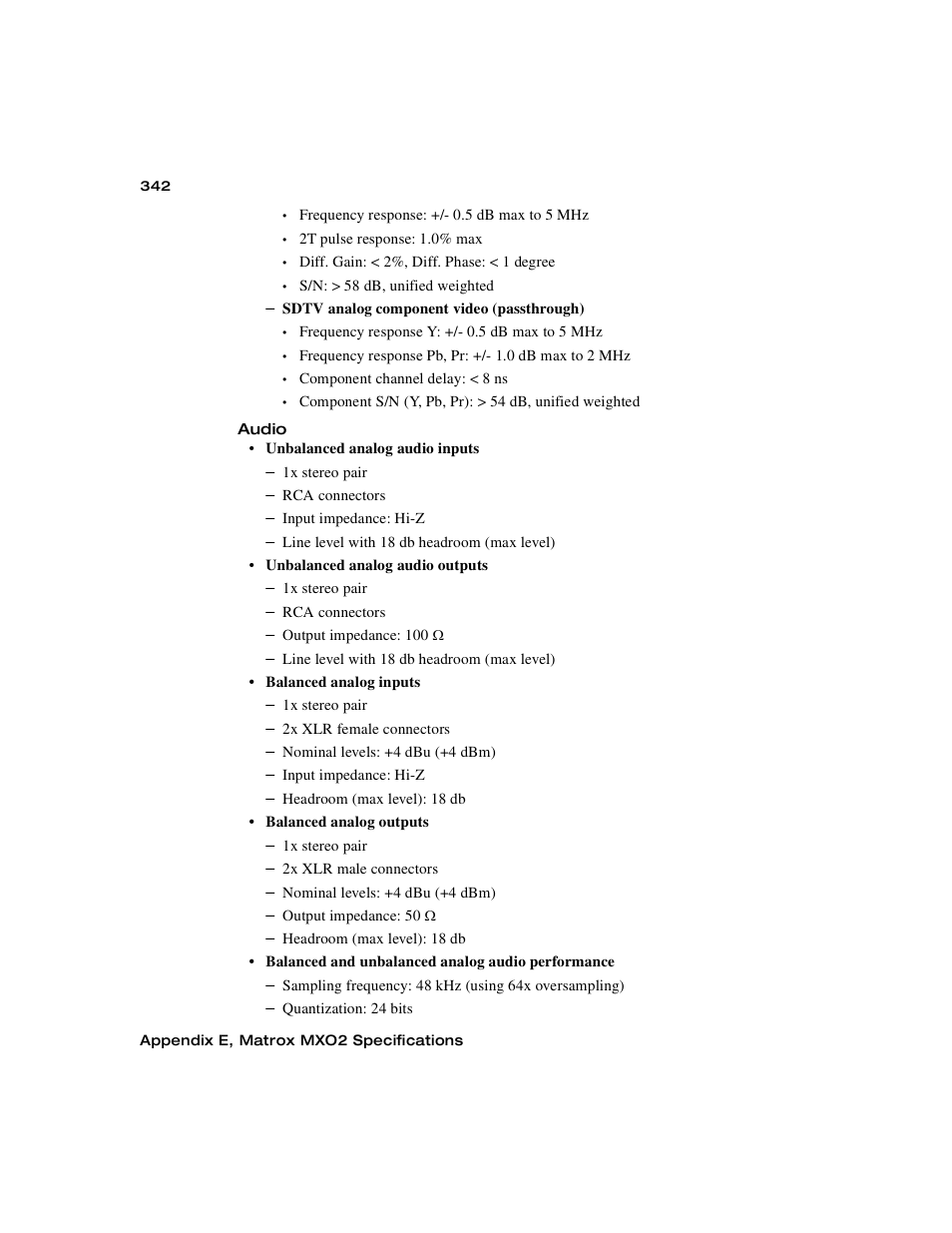 Matrox MXO2 PCIe Host Adapter User Manual | Page 366 / 388