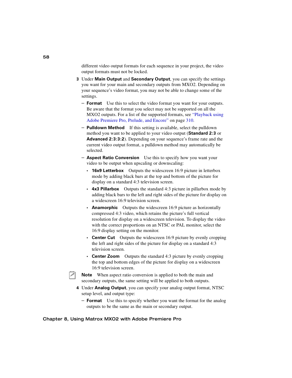 Matrox MXO2 PCIe Host Adapter User Manual | Page 82 / 388