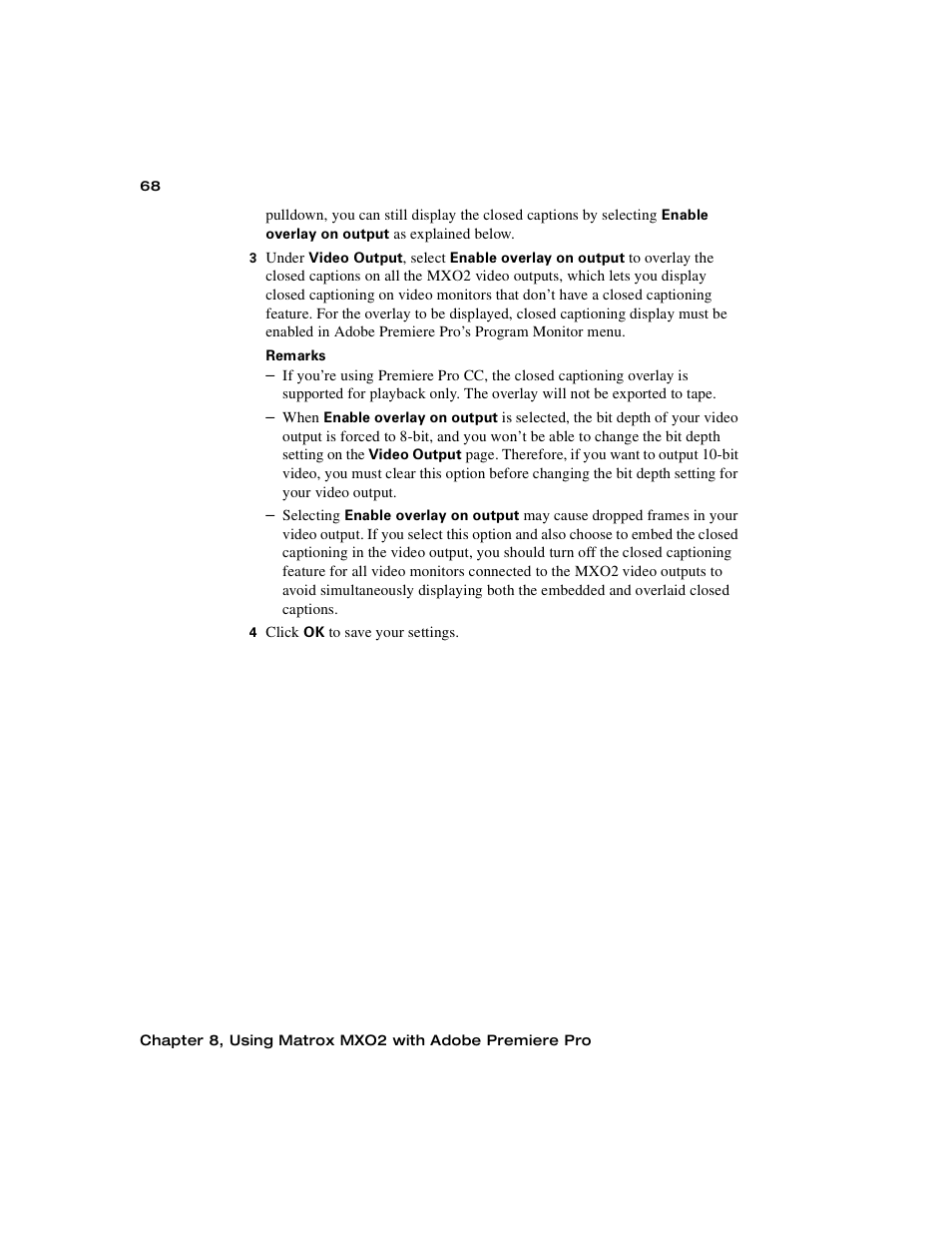 Matrox MXO2 PCIe Host Adapter User Manual | Page 92 / 388