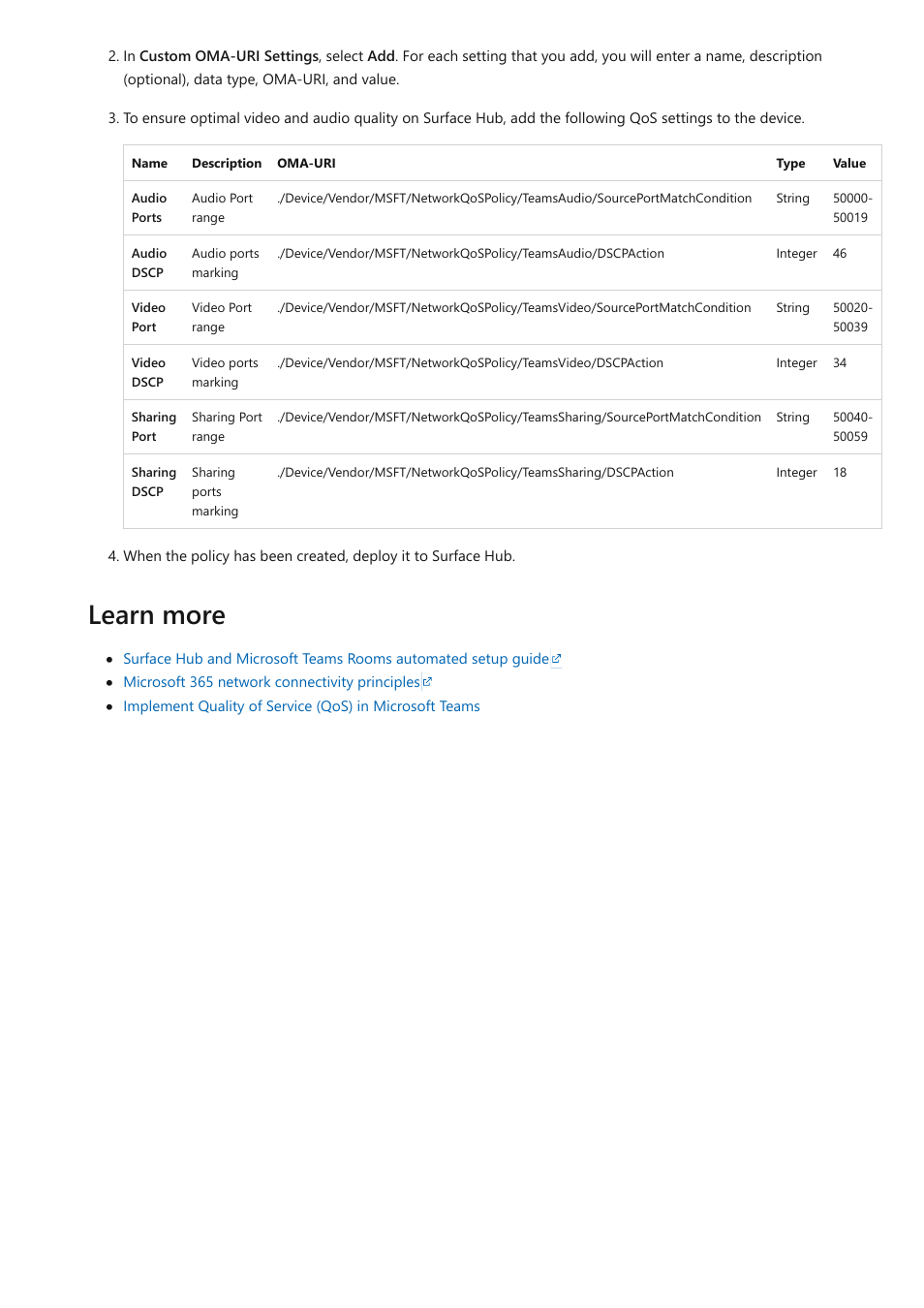 Learn more | Microsoft Surface Hub 2 SmCamera User Manual | Page 140 / 572