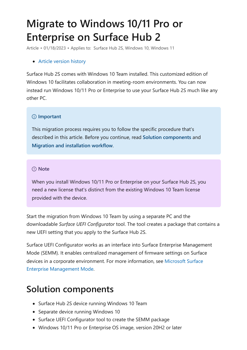 Solution components | Microsoft Surface Hub 2 SmCamera User Manual | Page 155 / 572