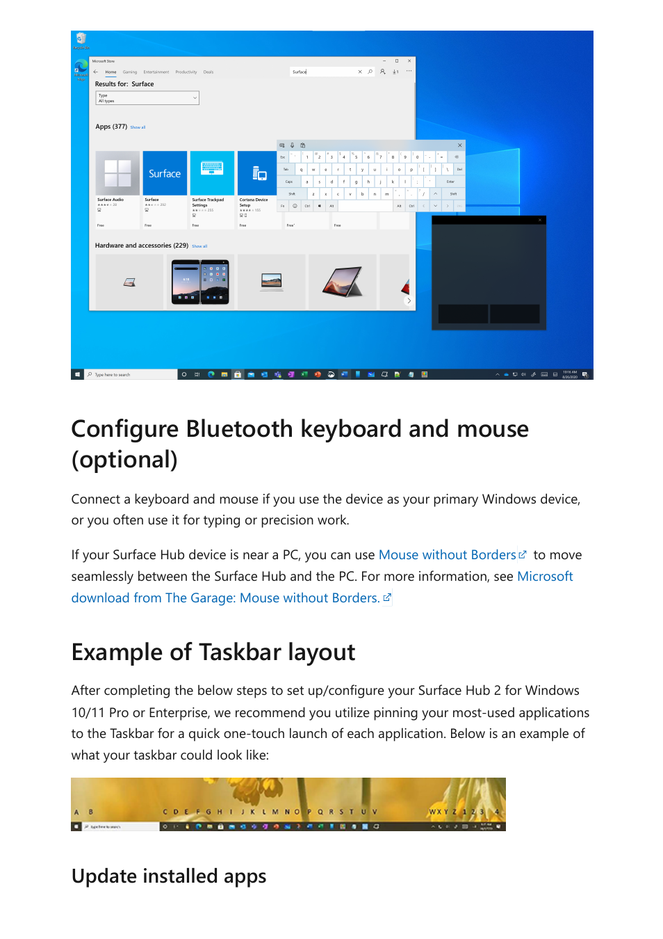 Update installed apps | Microsoft Surface Hub 2 SmCamera User Manual | Page 183 / 572