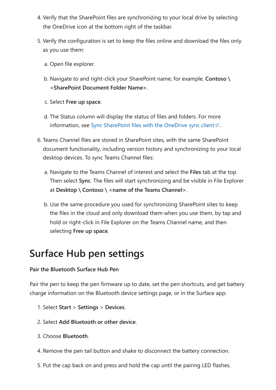Surface hub pen settings | Microsoft Surface Hub 2 SmCamera User Manual | Page 186 / 572