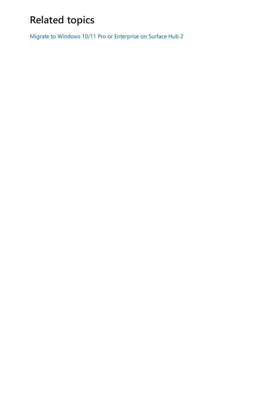 Related topics | Microsoft Surface Hub 2 SmCamera User Manual | Page 199 / 572