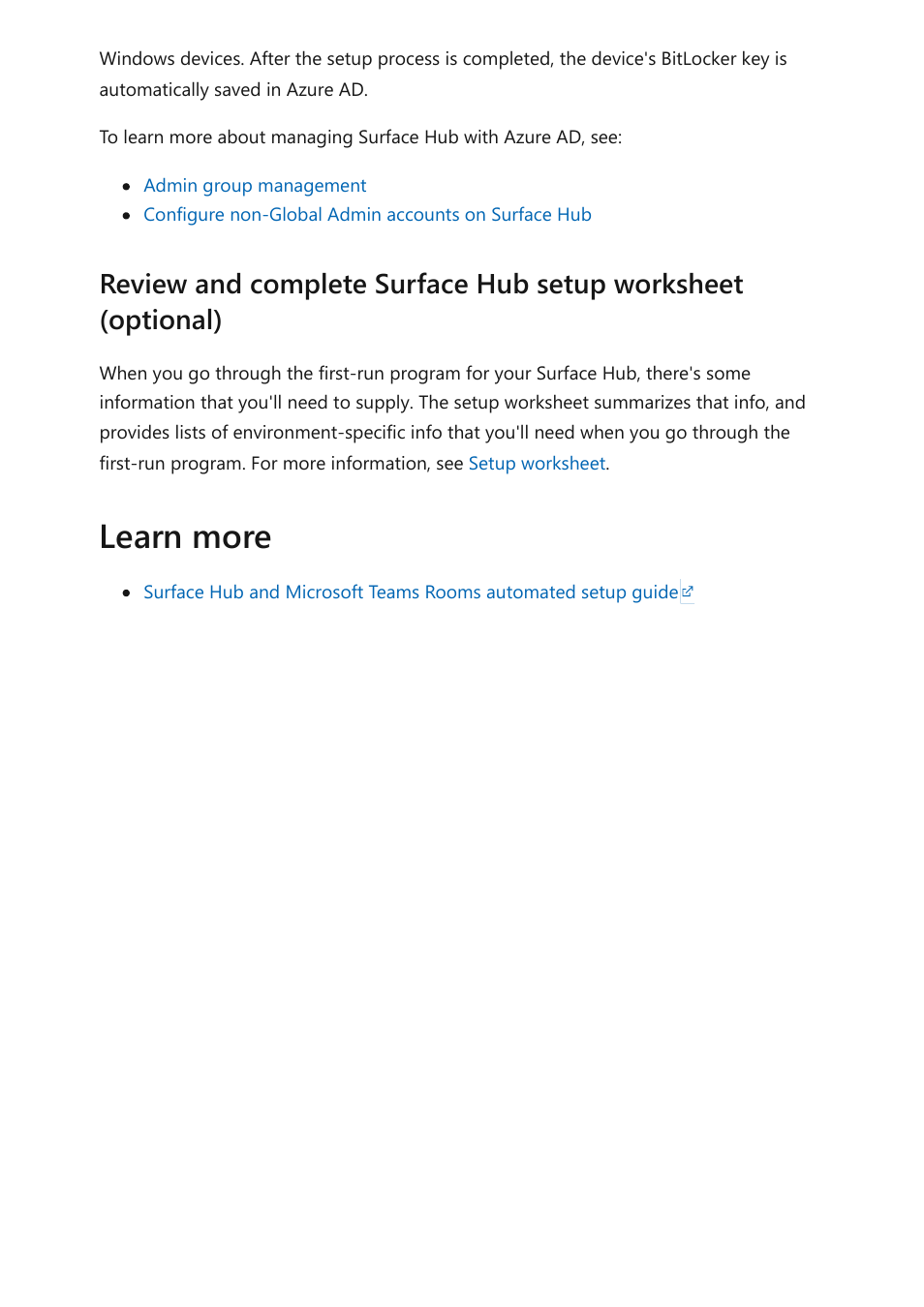 Learn more | Microsoft Surface Hub 2 SmCamera User Manual | Page 34 / 572