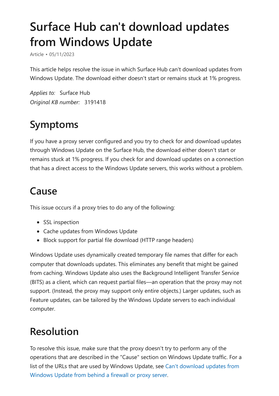 Symptoms cause resolution | Microsoft Surface Hub 2 SmCamera User Manual | Page 398 / 572