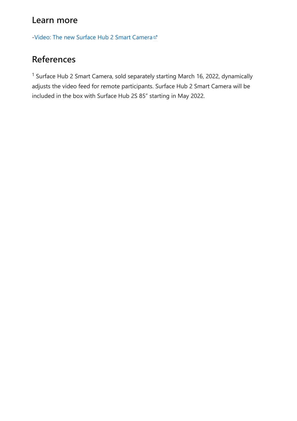 Learn more references | Microsoft Surface Hub 2 SmCamera User Manual | Page 458 / 572