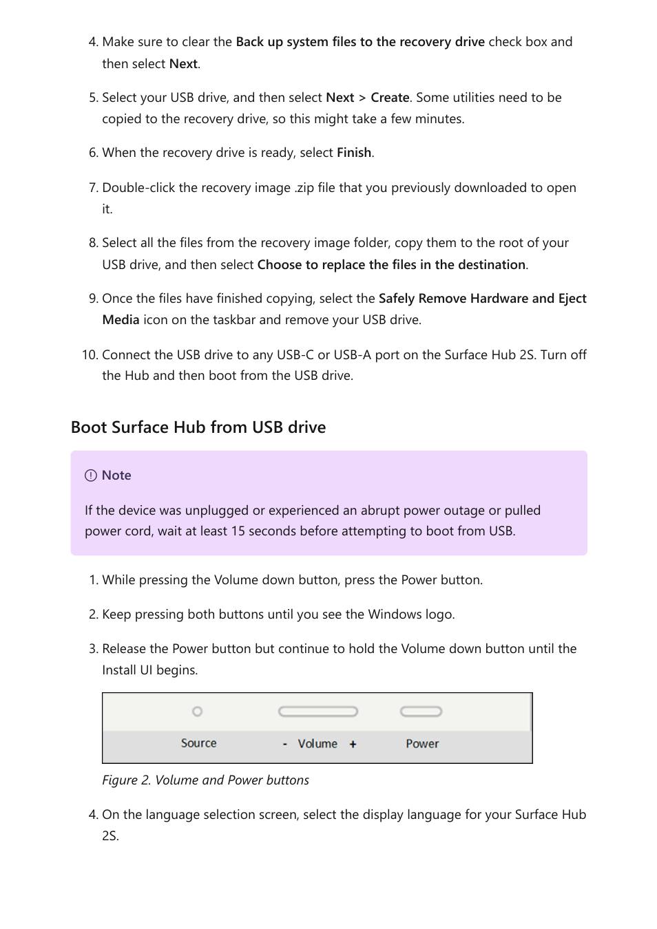 Boot surface hub from usb drive | Microsoft Surface Hub 2 SmCamera User Manual | Page 466 / 572