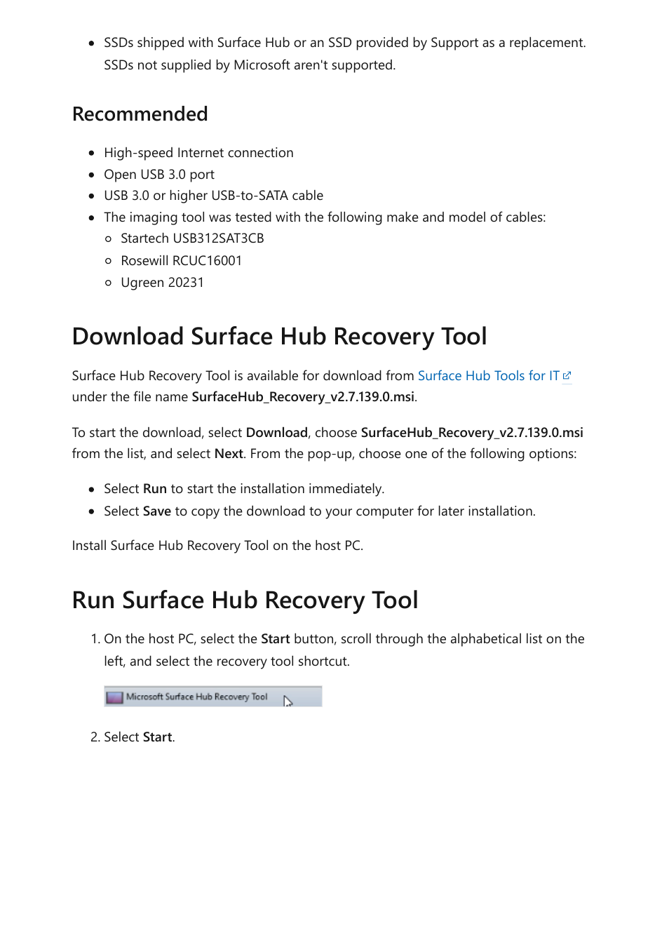 Recommended | Microsoft Surface Hub 2 SmCamera User Manual | Page 555 / 572