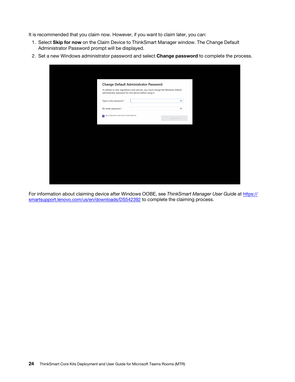 Lenovo ThinkSmCore and IP Controller Kit for Microsoft Teams Rooms User Manual | Page 30 / 106