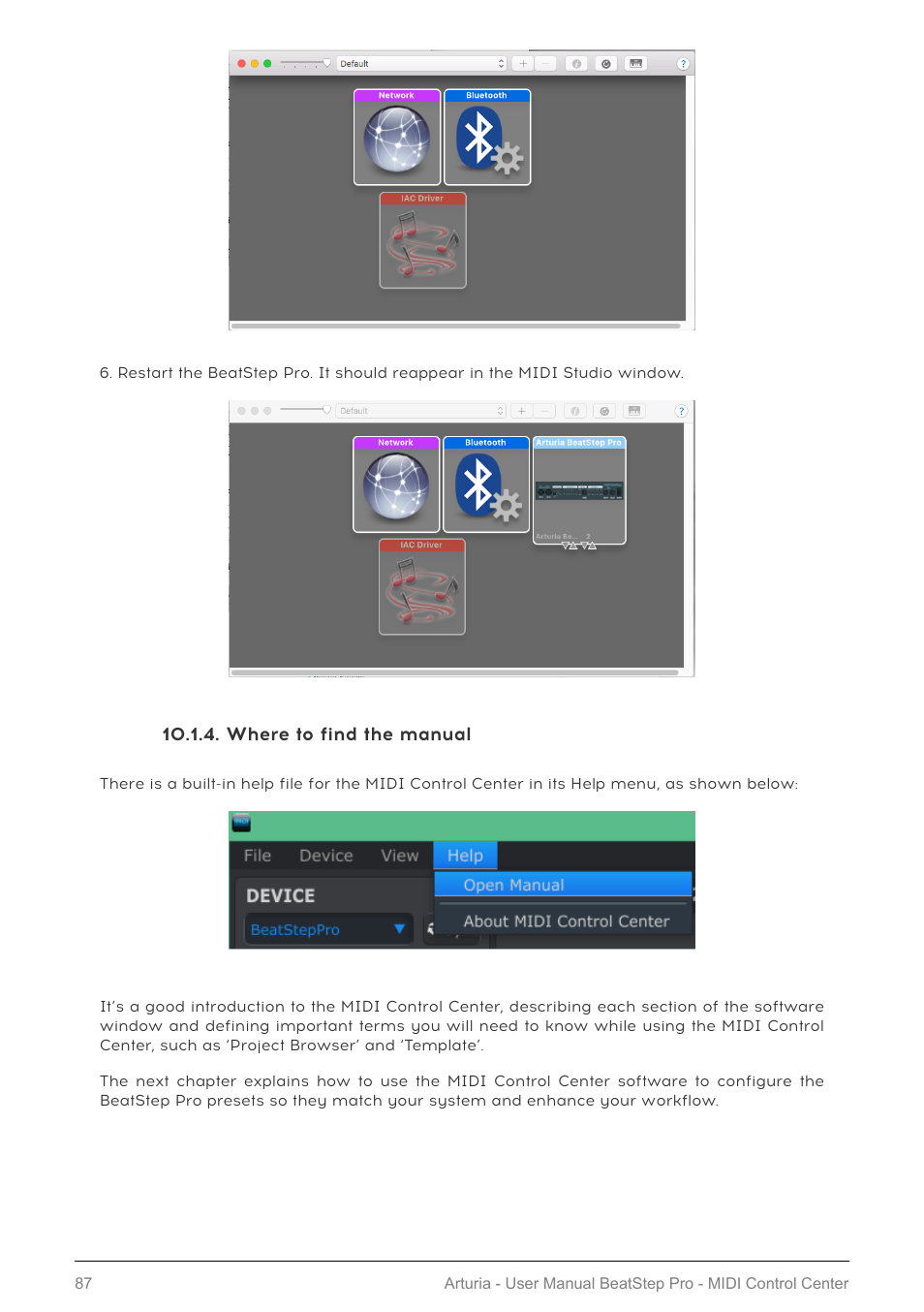 Where to find the manual | Arturia BeatStep Pro MIDI/Analog Controller and Sequencer Kit with CV/Gate Cables (Black) User Manual | Page 92 / 137