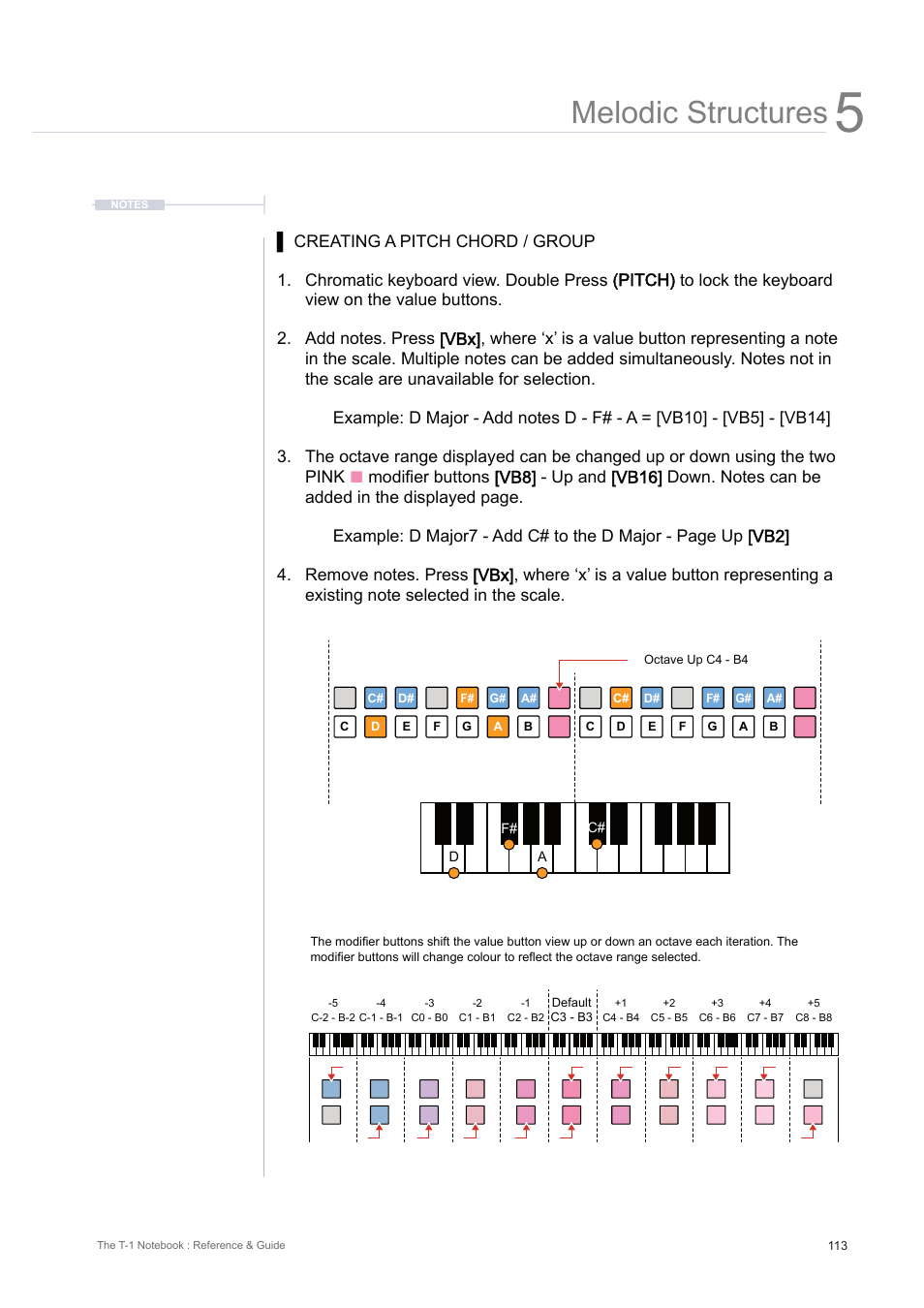 Melodic structures | Torso Electronics T-1 16-Track Algorithmic Desktop Sequencer User Manual | Page 113 / 230