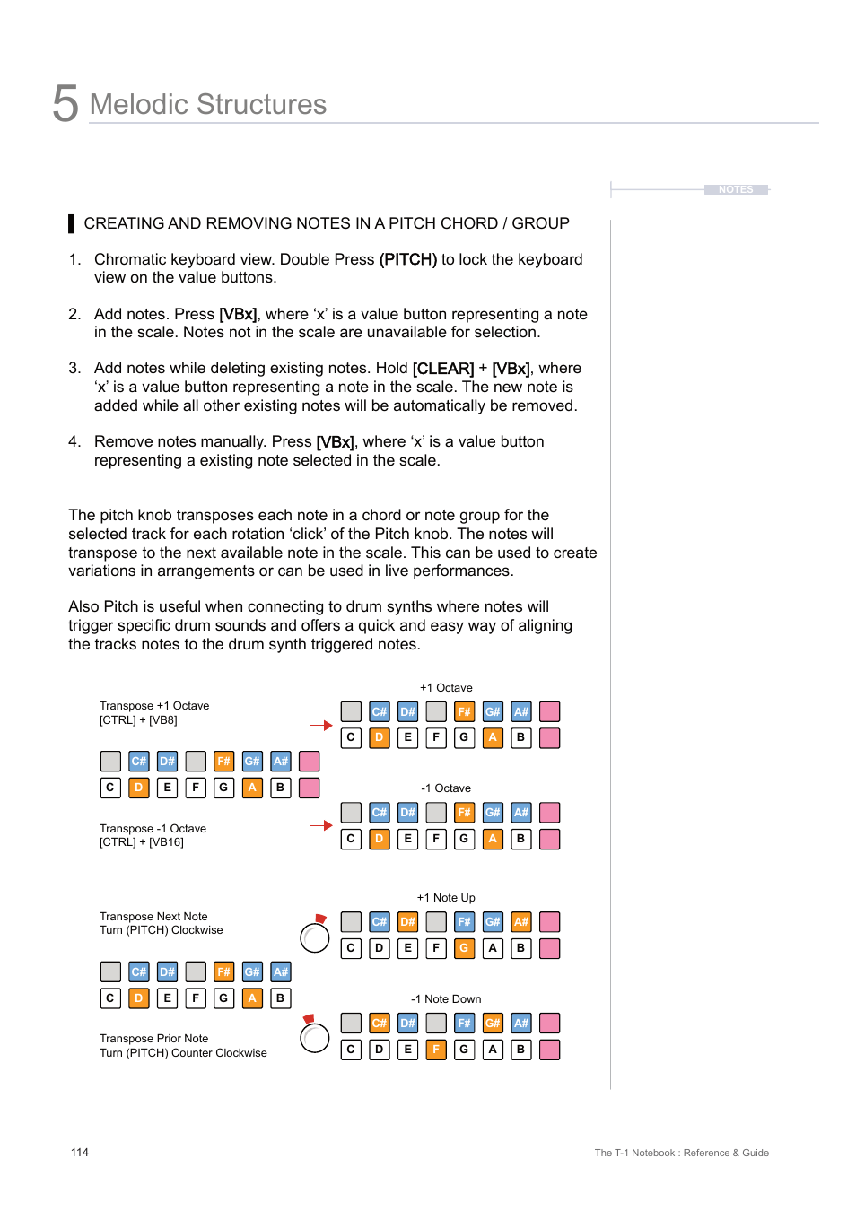 Melodic structures | Torso Electronics T-1 16-Track Algorithmic Desktop Sequencer User Manual | Page 114 / 230