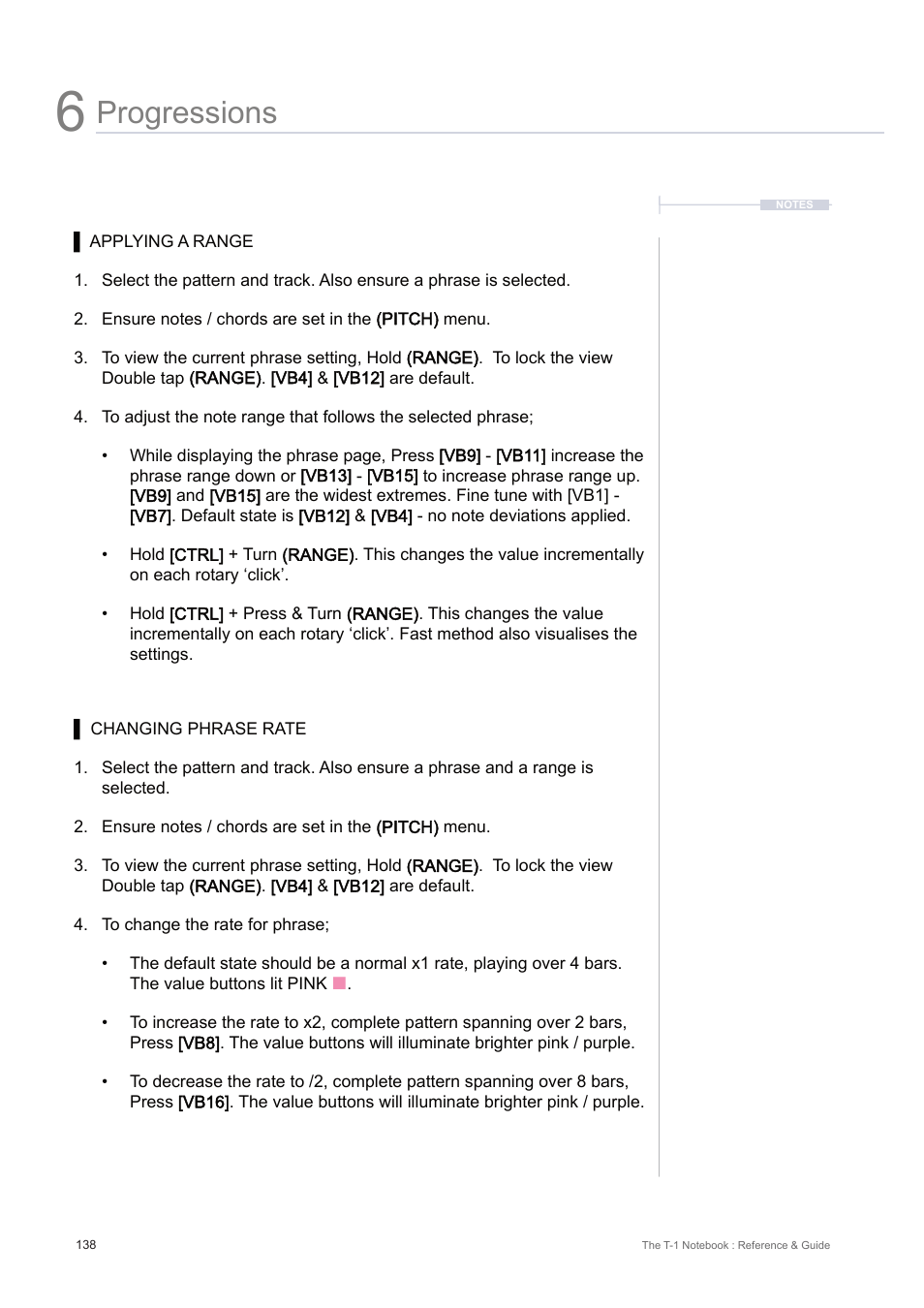 Progressions | Torso Electronics T-1 16-Track Algorithmic Desktop Sequencer User Manual | Page 138 / 230