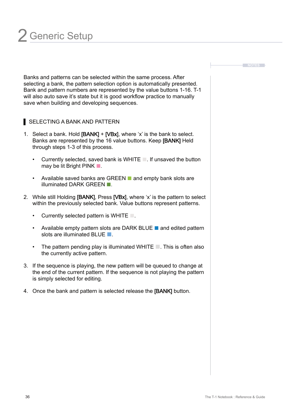 Generic setup | Torso Electronics T-1 16-Track Algorithmic Desktop Sequencer User Manual | Page 36 / 230