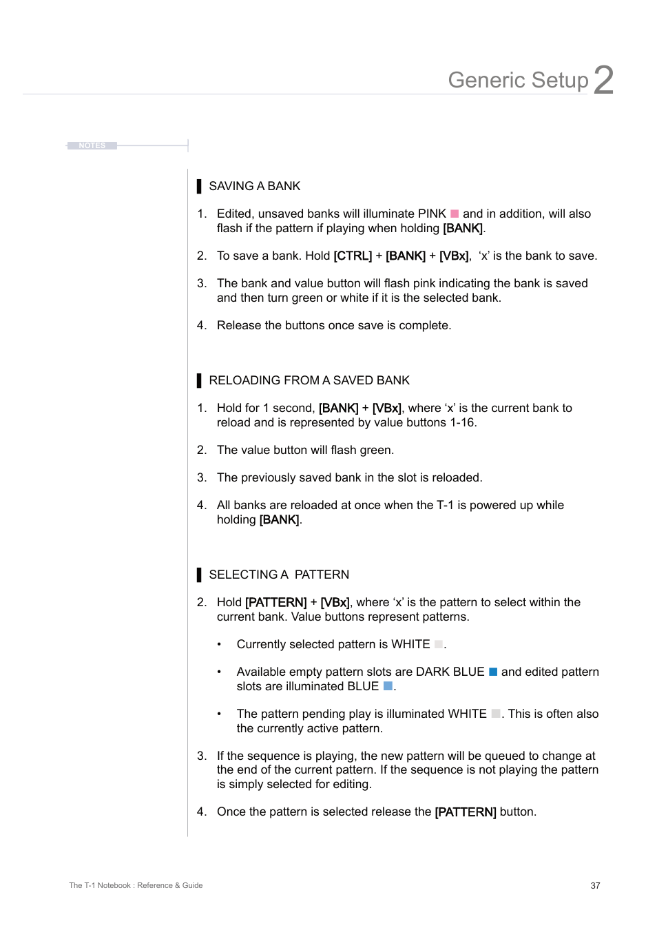 Generic setup | Torso Electronics T-1 16-Track Algorithmic Desktop Sequencer User Manual | Page 37 / 230