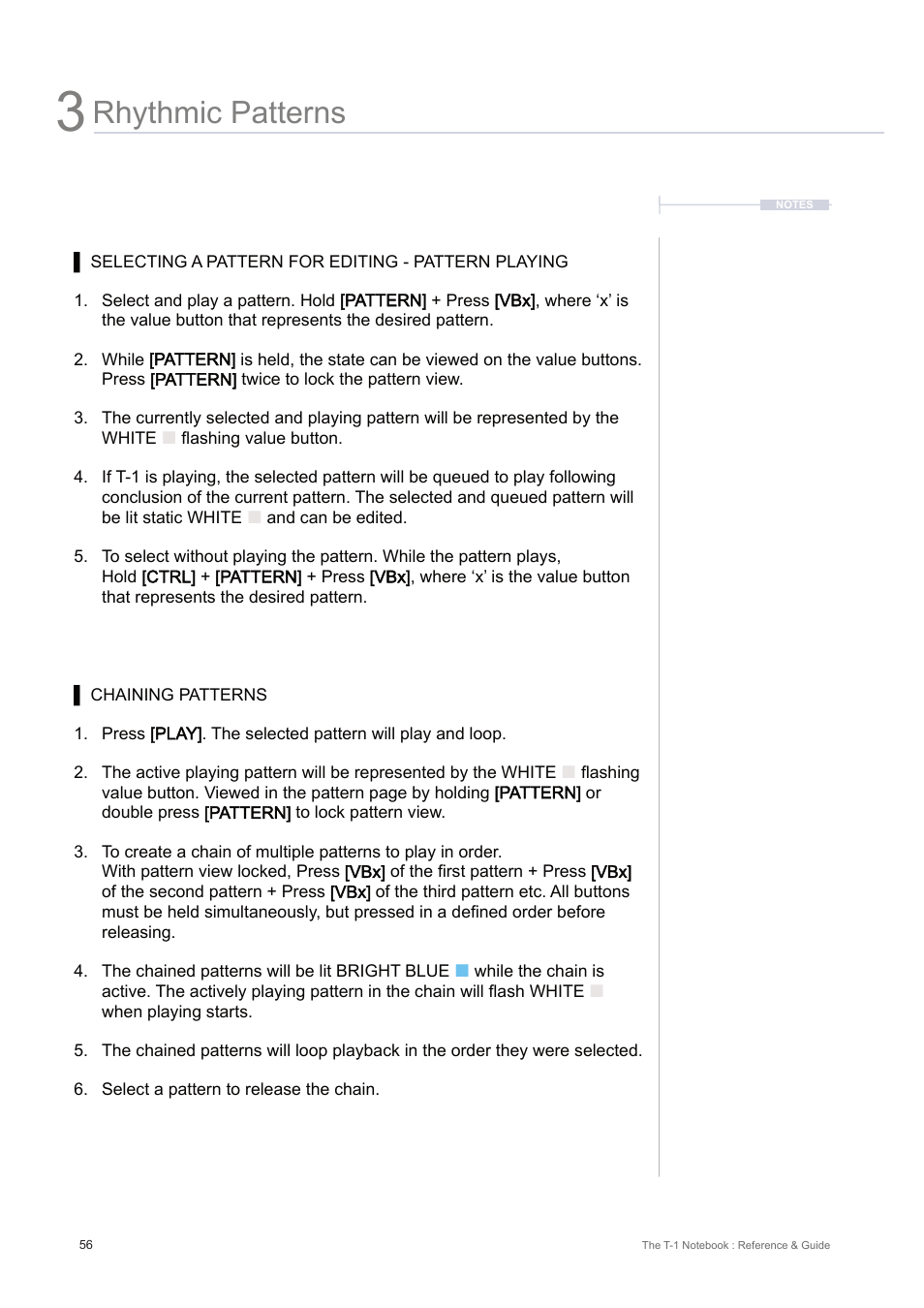 Rhythmic patterns | Torso Electronics T-1 16-Track Algorithmic Desktop Sequencer User Manual | Page 56 / 230