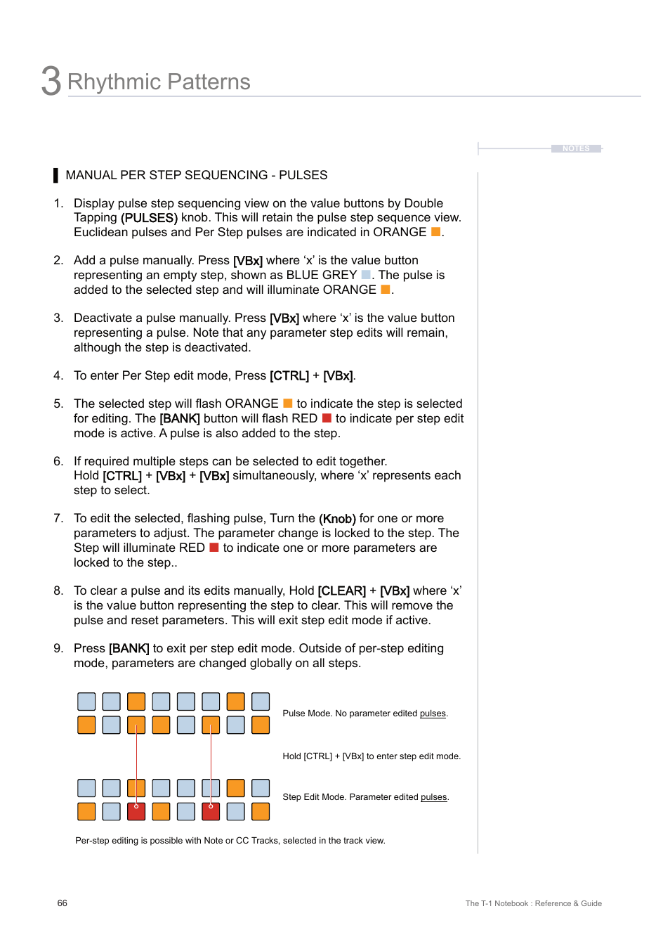 Rhythmic patterns | Torso Electronics T-1 16-Track Algorithmic Desktop Sequencer User Manual | Page 66 / 230