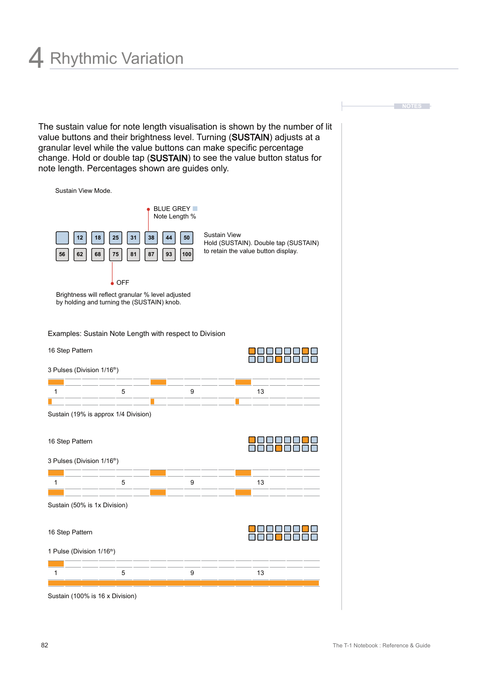 Rhythmic variation | Torso Electronics T-1 16-Track Algorithmic Desktop Sequencer User Manual | Page 82 / 230