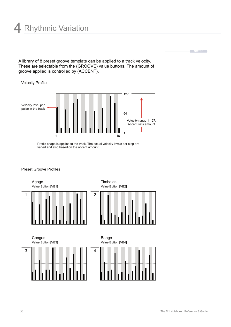 Rhythmic variation | Torso Electronics T-1 16-Track Algorithmic Desktop Sequencer User Manual | Page 88 / 230