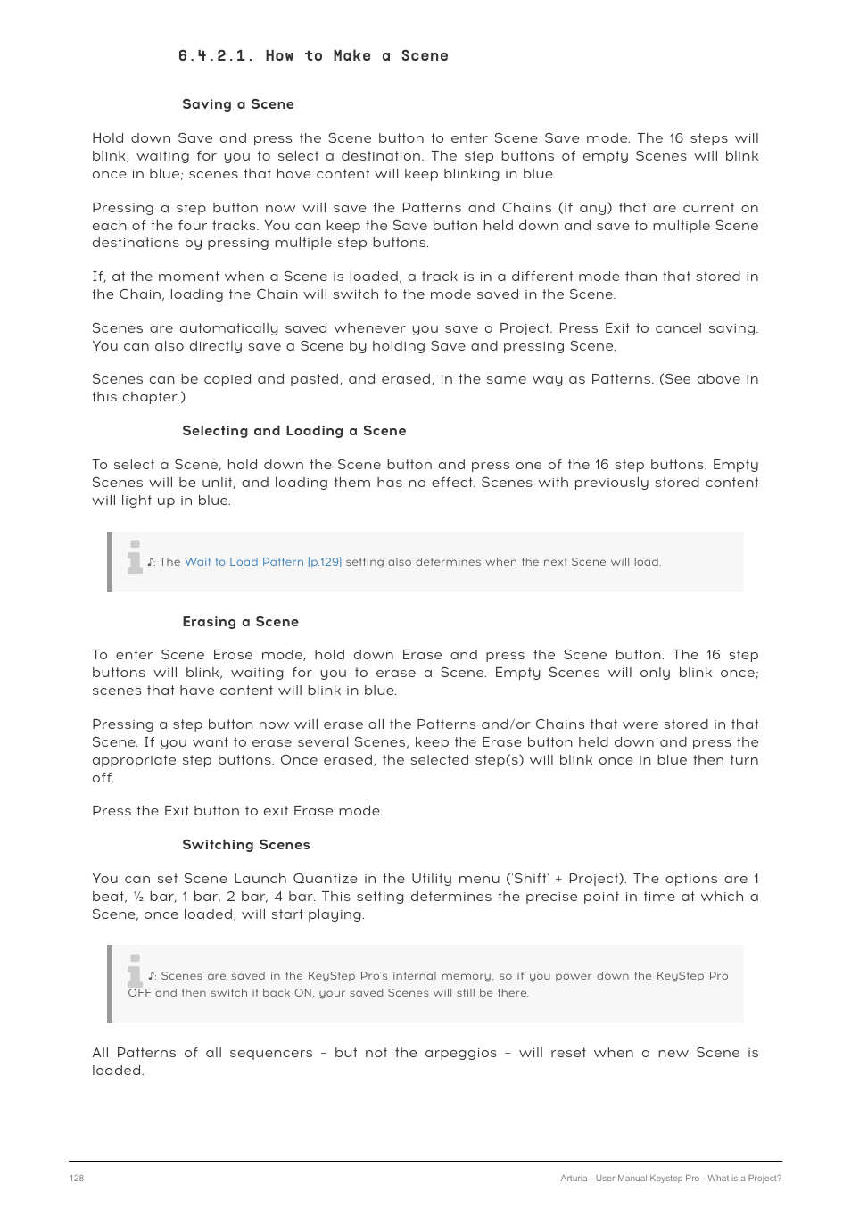 How to make a scene | Arturia KeyStep Pro Keyboard with Advanced Sequencer and Arpeggiator User Manual | Page 134 / 186